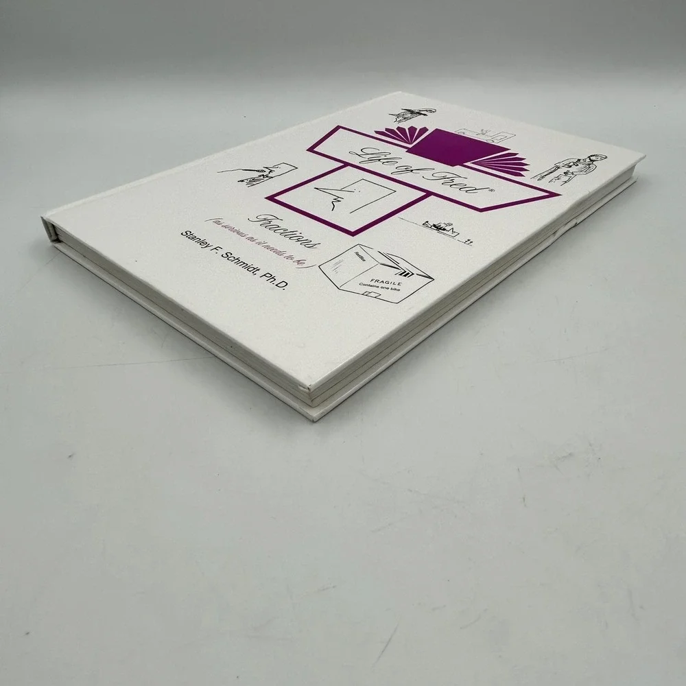 Life of Fred Fractions Book White Kids OS Hardcover Math Textbook Excellent